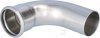 Kolano nyplowe 90&deg; Inox - 76.1 1609068139